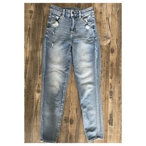 American Eagle The Dream Jean Distressed Skinny Jeans Size 0 Short